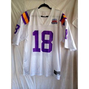 2004 Adidas Nokia Sugarbowl 2004 White Jersey #18 Size Large